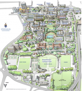 Map of Braamfontein Campus East
