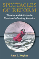 Book Cover with title and image of woman wearing a red dress and carrying a small child, walking across a rocky terrain.