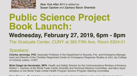 New York After 9/11 Book Launch Feb 27th