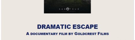 Documentary screening April 23rd: Dramatic Escape